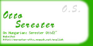 otto serester business card